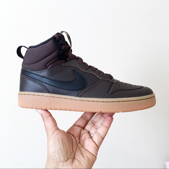 Nike Court Borough Mid Boot Sneakers Brown